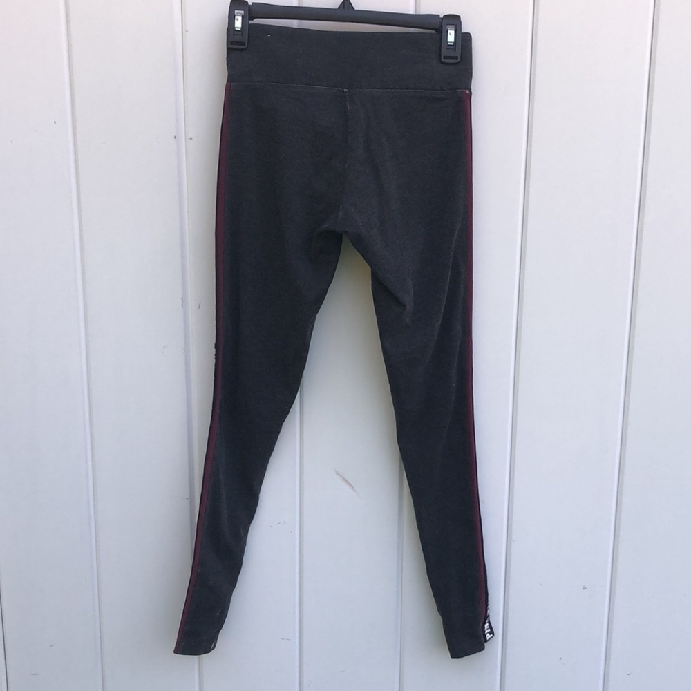 PINK Victoria's secret leggings maroon and gray pants size XS causal pants - Picture 5 of 5
